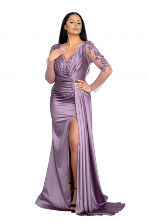 Rochie lunga lila [4]