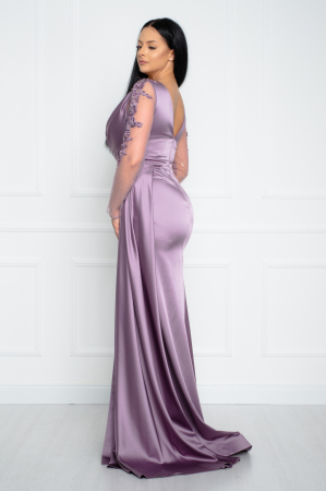 Rochie lunga lila [3]