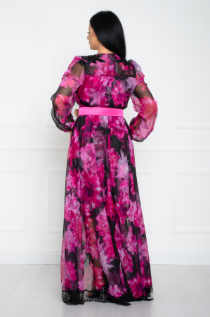 Rochie maxi fucsia [3]