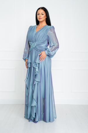 Rochie Lucia lunga bleu [2]