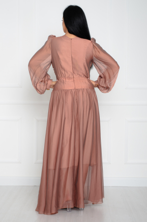 Rochie maxi bej [2]