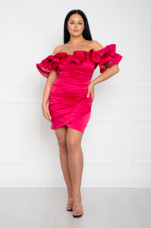 Rochie scurta fucsia [1]