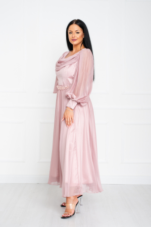Rochie Megan midi pudra [2]