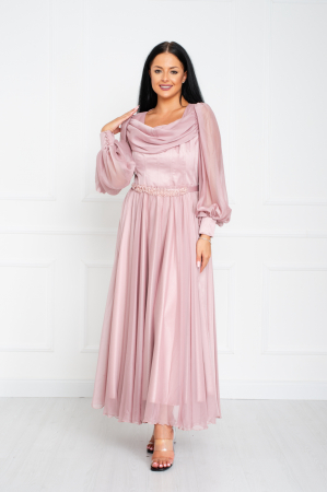 Rochie Megan midi pudra [1]