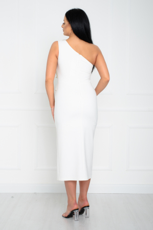 Rochie midi alba [3]