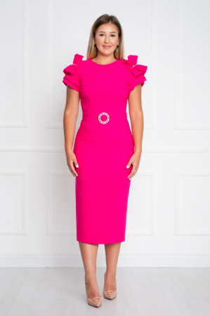 Femei - Rochie Zion midi fucsia