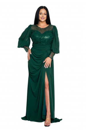 Rochie Millie lunga verde [2]