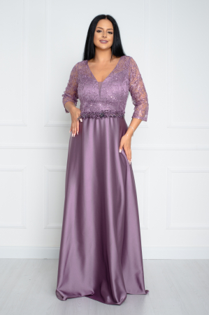 Rochii fabricate in Romania - Rochie Miriam lunga mov