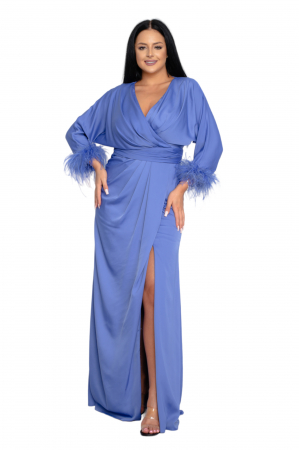 Rochie Molly lunga lila [4]
