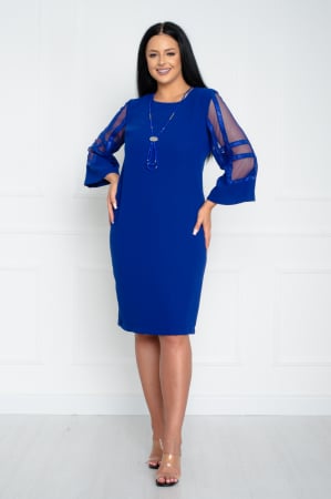 Rochii de banchet - Rochie Mya midi bleumarin