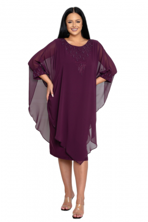 Rochie Naomi midi mov [4]