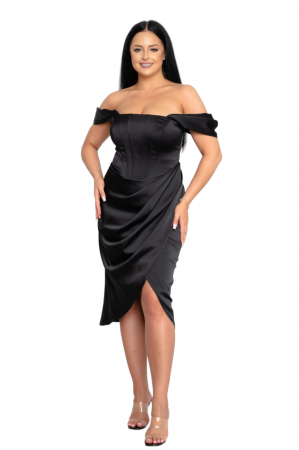 Rochie Noelle midi neagra [4]