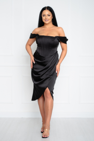 Rochie Noelle midi neagra [1]
