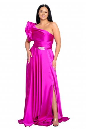 Rochie Oakley lunga fucsia [3]