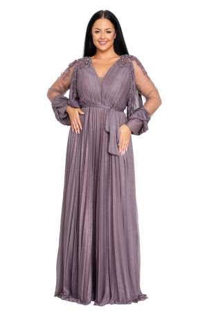 Rochie Rebecca lunga lila [3]