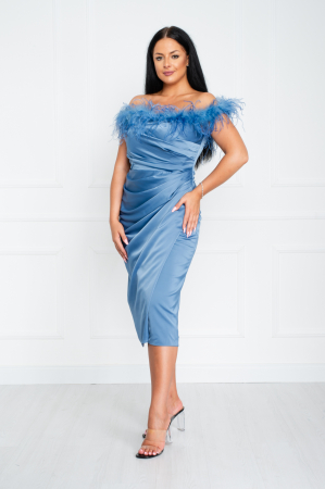 Rochie Reign midi bleu [2]
