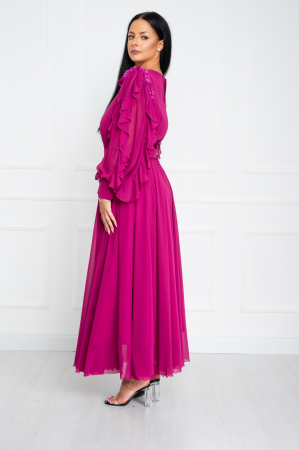 Rochie Riley midi fucsia [3]
