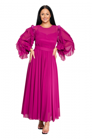 Rochie Riley midi fucsia [4]