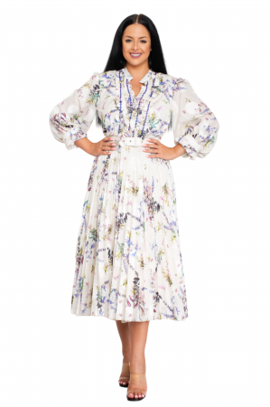 Rochie Ryan midi crem [4]