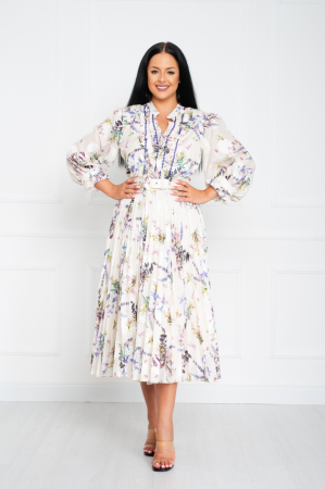 Rochii de banchet - Rochie Ryan midi crem