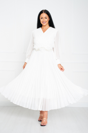 Rochie Saige midi alba [1]