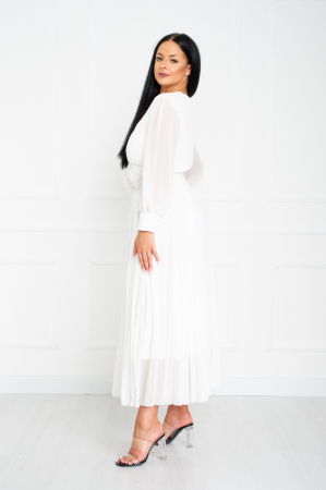 Rochie Saige midi alba [2]