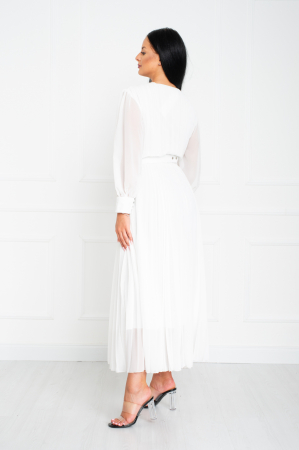 Rochie Saige midi alba [3]