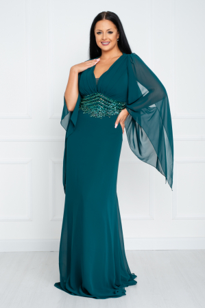Rochie Samantha lunga verde [2]