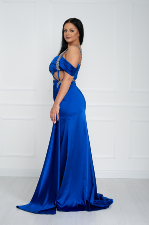 Rochie Selena lunga albastra [2]