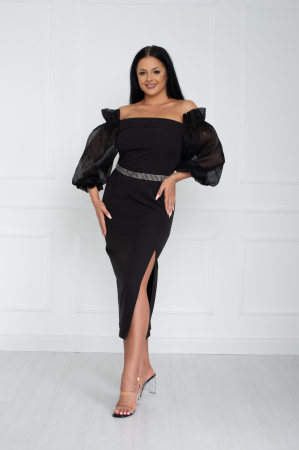 Rochie Serena midi neagra [1]