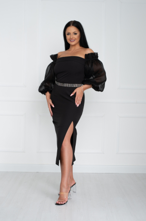 Rochie Serena midi neagra [2]