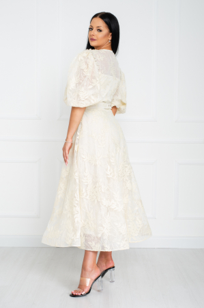 Rochie Shelby midi crem [3]