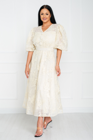 Rochie Shelby midi crem [2]