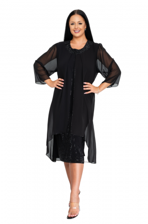 Rochie Sophia midi neagra [4]