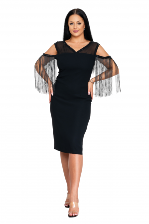 Rochie Sophie midi neagra [4]