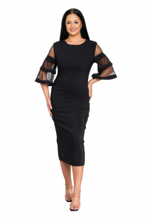 Rochie Stella midi neagra [4]