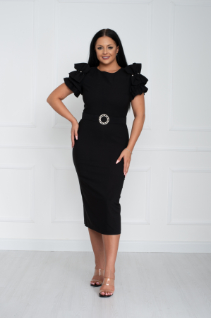 Rochie Vivian midi neagra [2]