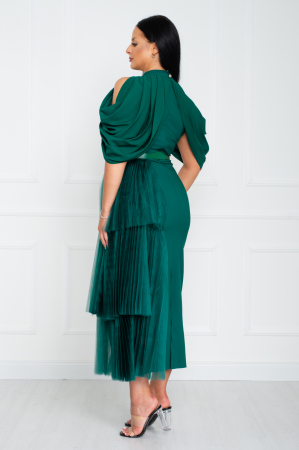 Rochie Vivienne midi verde [3]