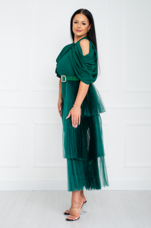 Rochie Vivienne midi verde [2]