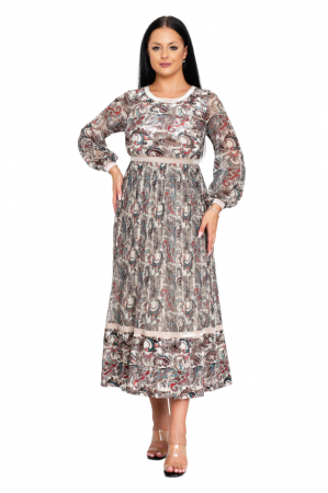 Rochie Zoe midi bej [4]