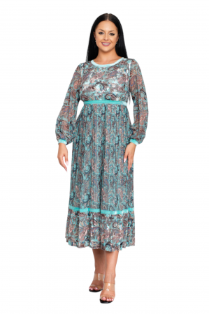 Rochie Zoey midi menta [4]
