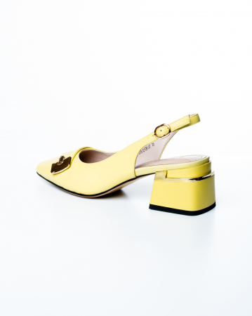 Sabot de piele naturala Epica 3001 - 5 cm  galben [6]
