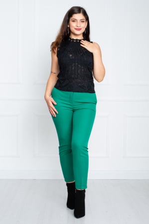 Bluze & Topuri & Camasi de dama - Top Alba negru