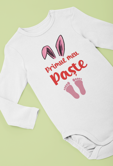 Set Tricouri și Body Bebeluș - Primul Paște în 3-Cooloryx [2]
