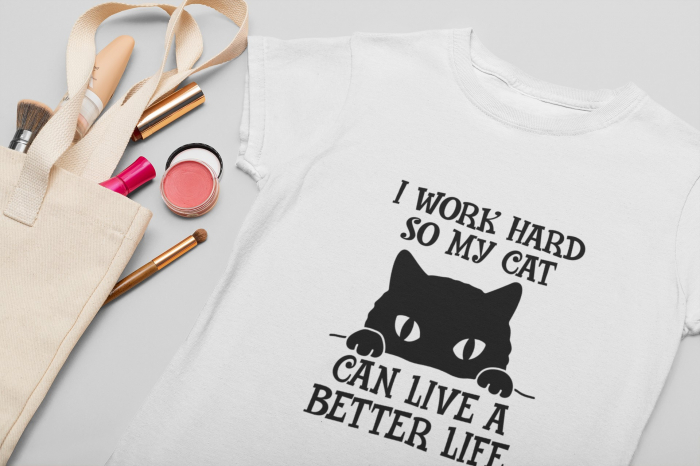 Tricou Work for My Cat-Cooloryx [2]