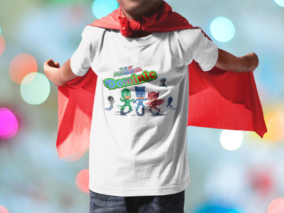 Tricou Eroi în Pijama cu Nume-Cooloryx [2]