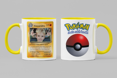 1 Iunie - Cană Cartonaș Pokemon-Cooloryx