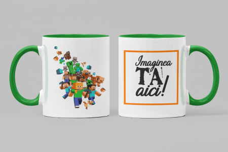 1 Iunie - Cană Minecraft-Cooloryx