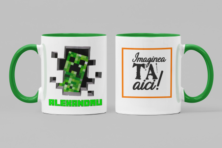 1 Iunie - Cană Minecraft-Cooloryx