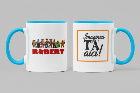 1 Iunie - Cană Roblox cu Poză și Nume Băieți-Cooloryx